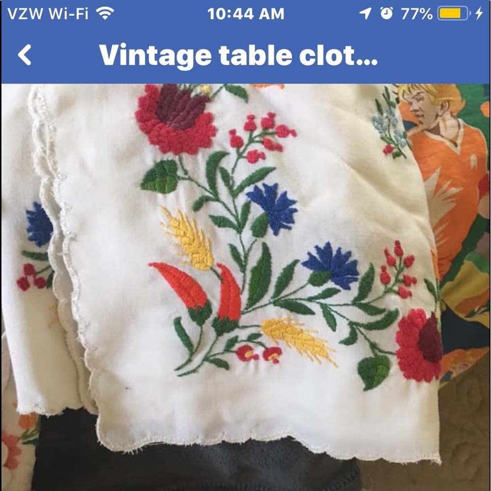 Vintage table cloth